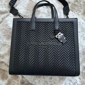 Karl Lagerfeld Paris Nouveau Tote, Black